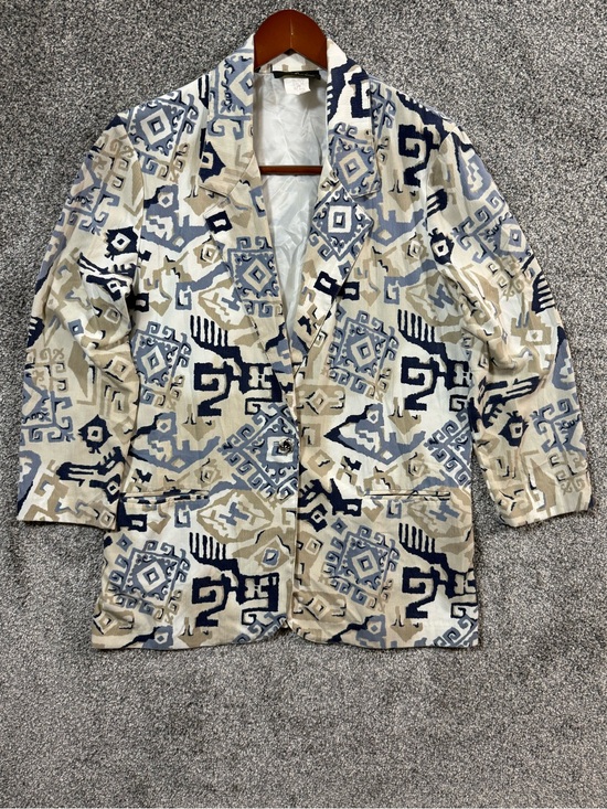 Toni Garment for C.C. Magic Jackets & Blazers - Vintage Toni Garment for C.C. Magic Blazer‎ Womens Medium Abstract Aztec USA